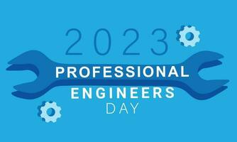 Professional Engineers Day. background, banner, card, poster, template. Vector illustration.