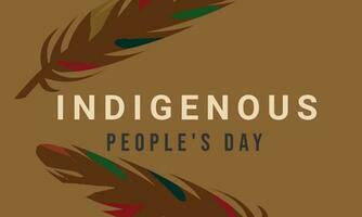 Indigenous Peoples Day. background, banner, card, poster, template. Vector illustration.