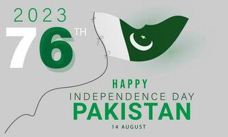 14th August happy independence day Pakistan. background, banner, card, poster, template. Vector illustration.