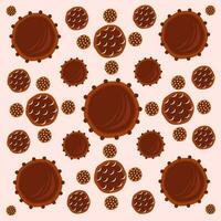 Chocolate bonbon truffle vector illustration for graphic design and decorative element