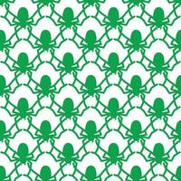 Spider vector seamless pattern on a white background. Insect pattern print on textiles, paper, wrapping paper theme