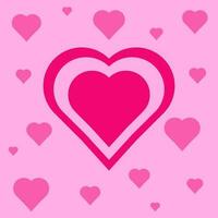 Illustration of pink love vector