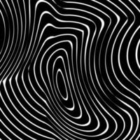 Wave of optical illusion. Abstract white waves vector