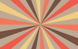 Sunburst background with retro style vector