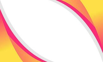 Abstract pink and yellow wave background. Suitable for banner, brochure, presentation, flyer, poster vector