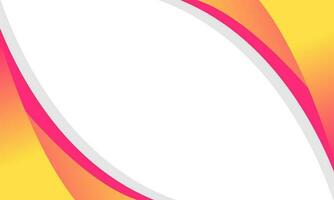 Abstract pink and yellow wave background. Suitable for banner, brochure, presentation, flyer, poster vector