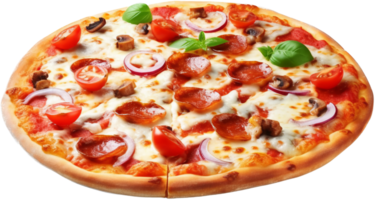 Pizza Seite Aussicht mit ai generiert. png