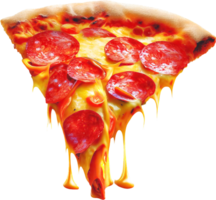 Pizza png mit ai generiert.