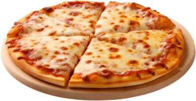 Pizza lato Visualizza con ai generato. png