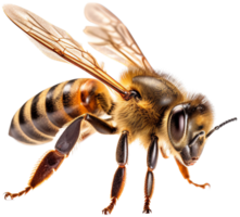 Bee side view with . png