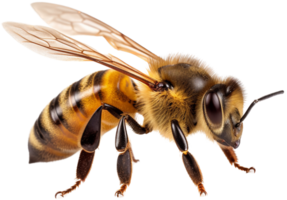 Bee side view with . png