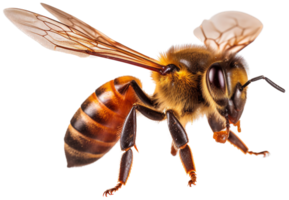 Bee side view with . png