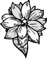 skizzenhaft Blume png Grafik Clip Art Design