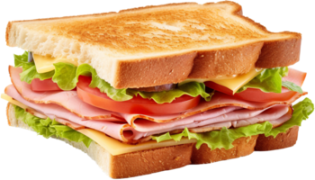 Sandwich Schinken Käse png mit ai generiert.