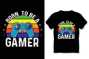 gaming t shirt gaming quotes t shirt Gamer t shirt Design vector