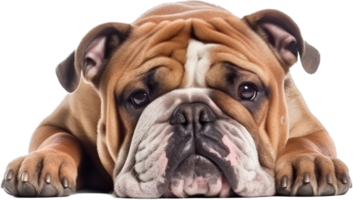 bulldog png con ai generato.