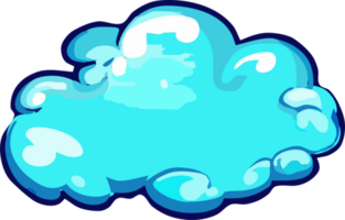 blauw wolk PNG grafisch clip art ontwerp