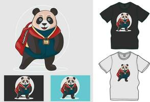 Panda Character Vector Art for Back to School Day Back to school August 15