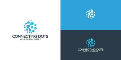 Modern Logo Technology for Business, Creative Technology Symbols for Companies, Logotypes of Digital Concepts and Circles, Connections and Networks Icons, Energy and Molecule Vector, Tech Logo Design. vector