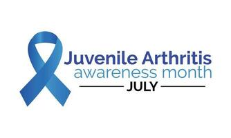 Juvenile Arthritis awareness month is observed every year in July. vector banner, poster, card, background design. Arthritis is a term often used to mean any disorder that affects joints