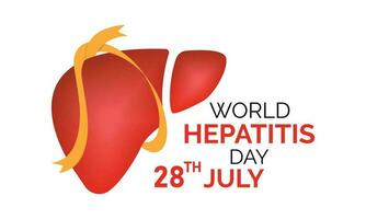 Vector illustration,banner or poster of world hepatitis day. background template use for card vector design .