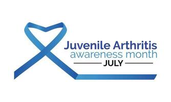 juvenil artritis conciencia mes es observado cada año en julio. vector bandera, póster, tarjeta, antecedentes diseño. artritis es un término a menudo usado a media ninguna trastorno ese afecta articulaciones