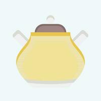 Icon Sugar. related to Tea symbol. flat style. simple design editable. simple illustration. green tea vector