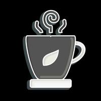 Icon Cup Of Tea. related to Tea symbol. glossy style. simple design editable. simple illustration. green tea vector