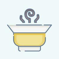 Icon Chinese Tea. related to Tea symbol. doodle style. simple design editable. simple illustration. green tea vector