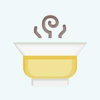 Icon Chinese Tea. related to Tea symbol. flat style. simple design editable. simple illustration. green tea vector