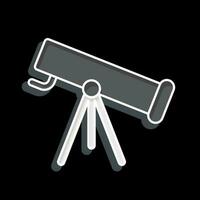 Icon Telescope. related to Space symbol. glossy style. simple design editable. simple illustration vector