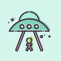 Icon Ufo. related to Space symbol. MBE style. simple design editable. simple illustration vector