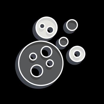 Icon Meteorites. related to Space symbol. glossy style. simple design editable. simple illustration vector