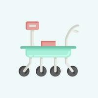 Icon Moon Rover. related to Space symbol. flat style. simple design editable. simple illustration vector