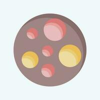 Icon Moon. related to Space symbol. flat style. simple design editable. simple illustration vector