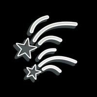 Icon Falling Star. related to Space symbol. glossy style. simple design editable. simple illustration vector