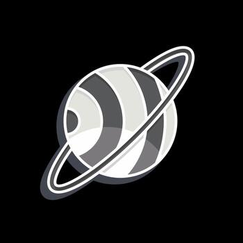 icono espacio. relacionado a espacio símbolo. lustroso estilo. sencillo diseño editable. sencillo ilustración vector