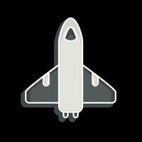 Icon Space Shuttle. related to Space symbol. glossy style. simple design editable. simple illustration vector