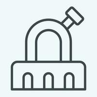 Icon Observatory. related to Space symbol. line style. simple design editable. simple illustration vector