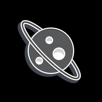 Icon Planet. related to Space symbol. glossy style. simple design editable. simple illustration vector
