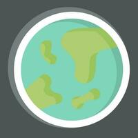 Sticker Earth. related to Space symbol. simple design editable. simple illustration vector