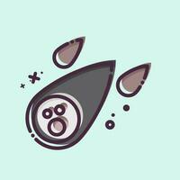 Icon Asteroid. related to Space symbol. MBE style. simple design editable. simple illustration vector