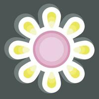Sticker Sun. related to Space symbol. simple design editable. simple illustration vector