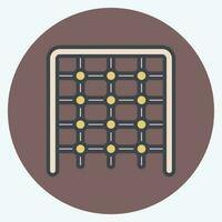 Icon Climbing. related to Amusement Park symbol. color mate style. simple design editable. simple illustration vector