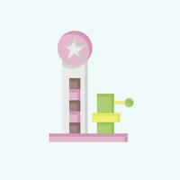 Icon Hammer Game. related to Amusement Park symbol. flat style. simple design editable. simple illustration vector