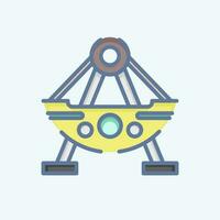 Icon Boat. related to Amusement Park symbol. doodle style. simple design editable. simple illustration vector
