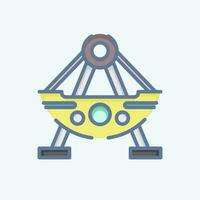 Icon Boat. related to Amusement Park symbol. doodle style. simple design editable. simple illustration vector