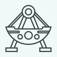 Icon Boat. related to Amusement Park symbol. line style. simple design editable. simple illustration vector