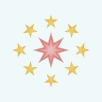 Icon Fireworks. related to Amusement Park symbol. flat style. simple design editable. simple illustration vector