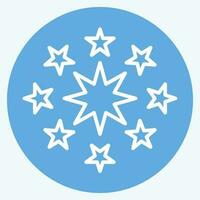 Icon Fireworks. related to Amusement Park symbol. blue eyes style. simple design editable. simple illustration vector